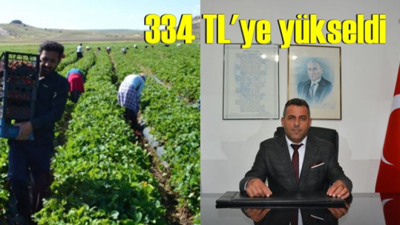 Başkan Erbay Müjdeyi Verdi:Tarım işçileri yevmiyesi 334 TL’ye yükseldi