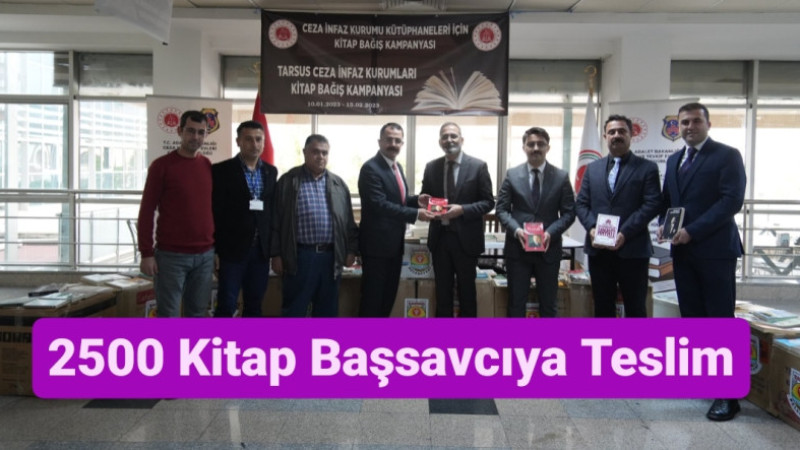 Tarsus Belediyesi'nden Cezaevine 2500 Kitap Bağışı