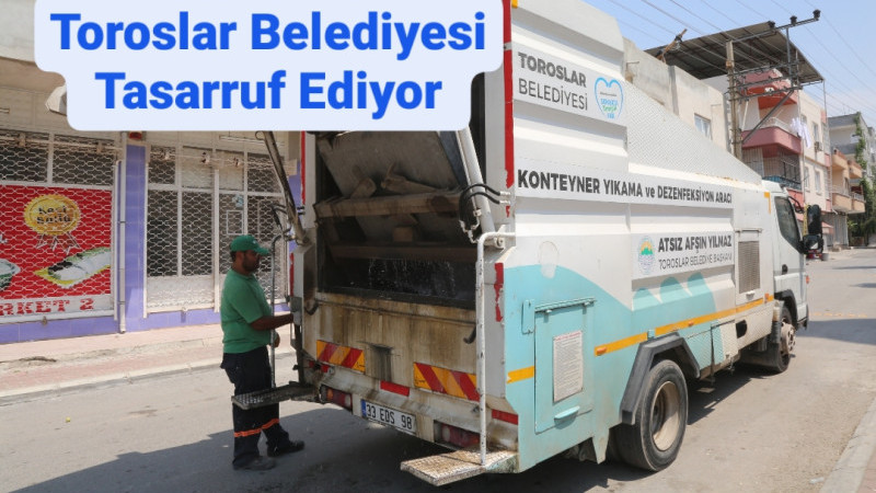 Toroslar Belediyesi Çöp Konteynerlerinden Tasarruf Sağlıyor 