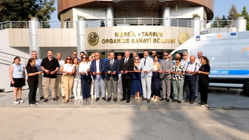 Toros Rotary Kulübü tarafından, MTOSB’ye ambulans bağışı