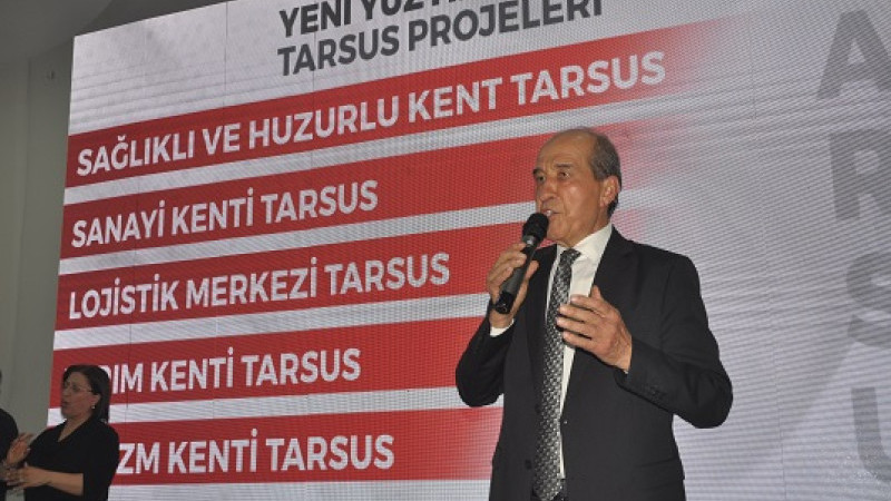 Cumhur İttifakı Tarsus Adayı Tat, Projelerini Toplantıyla Açıkladı