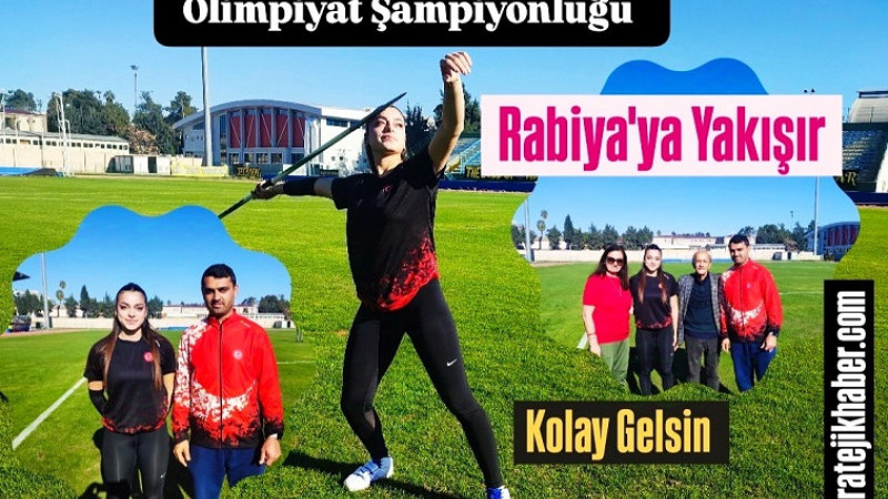 Tarsuslu Cirit Şampiyonu Rabiya Çiçek'in Hedefi Olimpiyot Şampiyonluğu