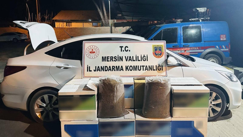 Mersin'in Tarsus ve Toroslar ilçesinde Jandarmanın Kaçak Makaron operasyonunda 4 kişi gözaltına alın