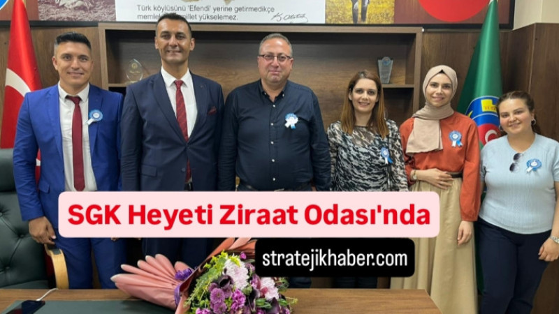 Tarsus SGK müdürü Ziraat Odası Başkanı Avcı'yı ziyaret etti