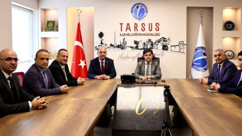 Mersin Milli Eğitim Müdürü Özdemirci, Anteplioğlu'nu Ziyaret Etti