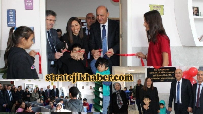 Burcu öğretmen eşi Serkan Ulama'nın Anısına Kütüphane Yaptırdı 