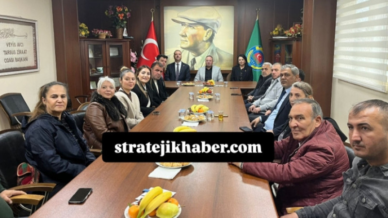 CHP Tarsus ilçe Başkanı Yusuf Tıbık ve Yönetiminden Veyis Avcı'ya Ziyaret 