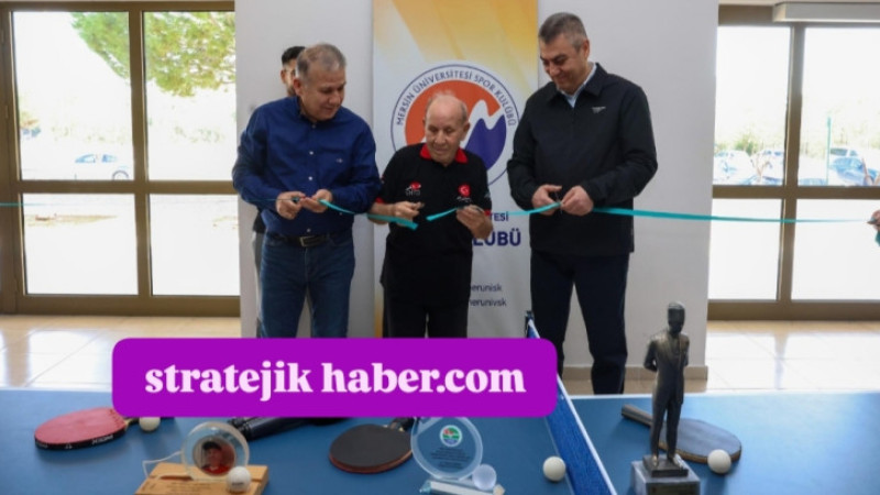 88 Yaşındaki Sporcu Ahmet Özer’in adı Mersin Üniversitesi Eğitim Alanında yaşayacak