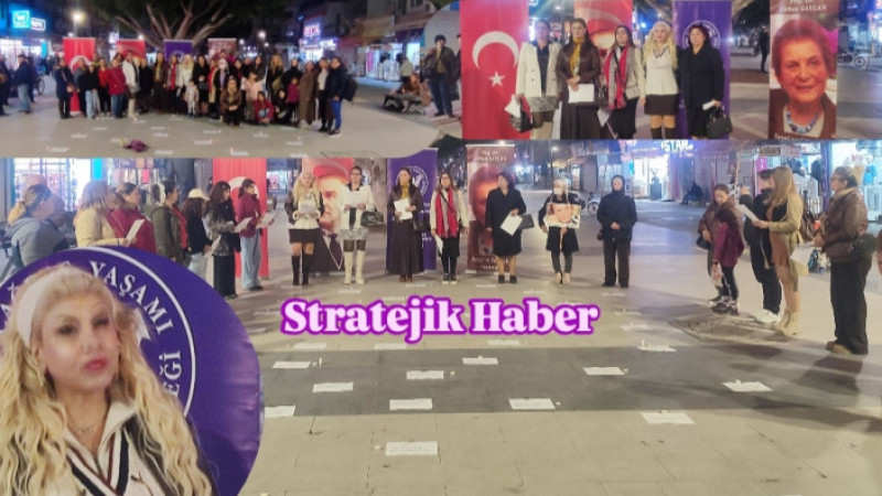 Kadın ve Çocuk Cinayetlerine Dikkat Çekmek için Tarsus'ta Farklı Etkinlik