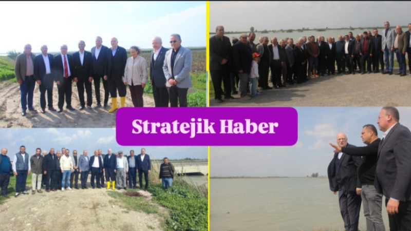 TZOB Genel Başkanı Bayrak'tar Tarsus'ta Sel Afetinden etkilenen arazileri inceledi