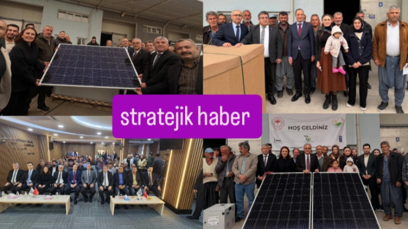 Tarsus'ta 96 üreticiye 3.4 milyon değerinde Tamamı hibeli Enerji sistemi teslim edildi