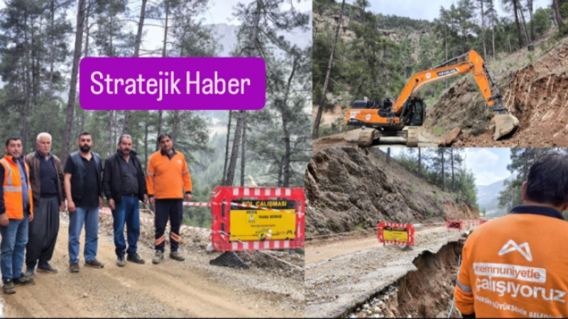 Büyükşehir'den Boğazpınar Mahallesi'ndeki Heyelan Bölgesine Jet Müdahale