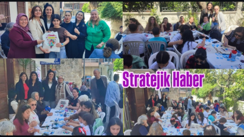 Anne ve Çocuk atölyesi etkinliğinde Anneler ve çocukları Sanatla buluştu 