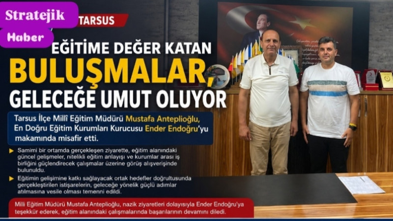 Anteplioğlu, Endoğru Eğitim Kurumları Kurucusu Ender Endoğru’yu Ağırladı