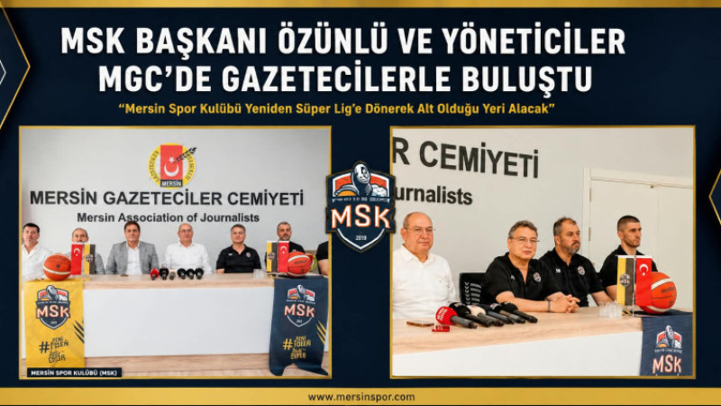 MSK Başkanı Özünlü ve Yöneticiler, MGC'de Gazetecilerle Buluştu
