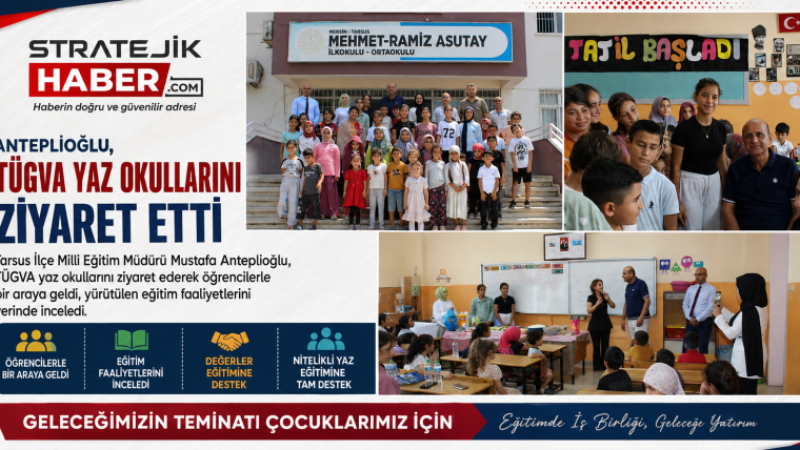 Milli Eğitim Müdürü Anteplioğlu, TÜGVA Yaz Okullarında