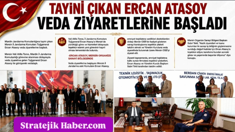 Tuğgeneral Ercan Atasoy Veda Ziyaretlerine Başladı 
