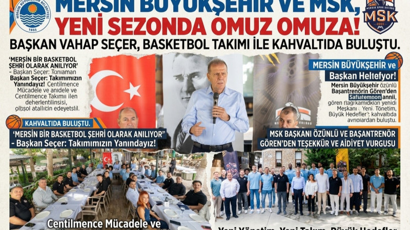 Başkan Seçer,MSK Basketbol Takımıyla Kahvaltıda Buluştu