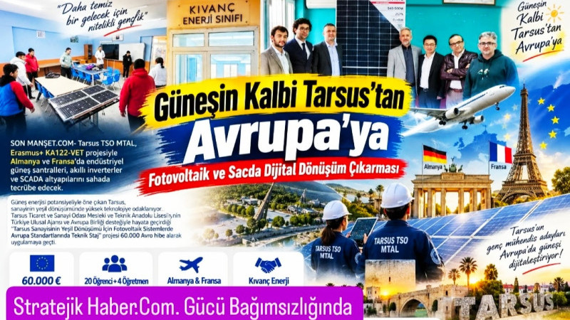 Tarsus'tan Avrupa'ya Fotovoltaik ve Scada Dijital Dönüşüm Çıkarması