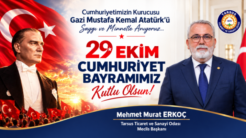TSO Meclis Başkanı M. Murat Erkoç, Cumhuriyet Bayramı'nı Kutladı