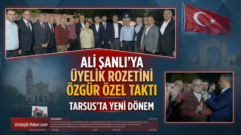 Yeni Parti'ye Geçen Ali Şanlı'ya Üyelik Rozetini Özgür Özel Taktı