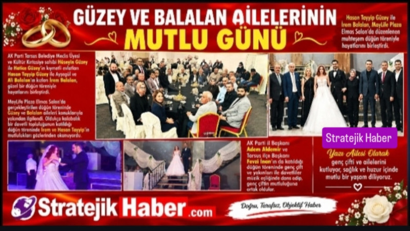 Tarsus'ta Yılın Düğünü: Hasan Tayyip&İrem Güzey Evlendi